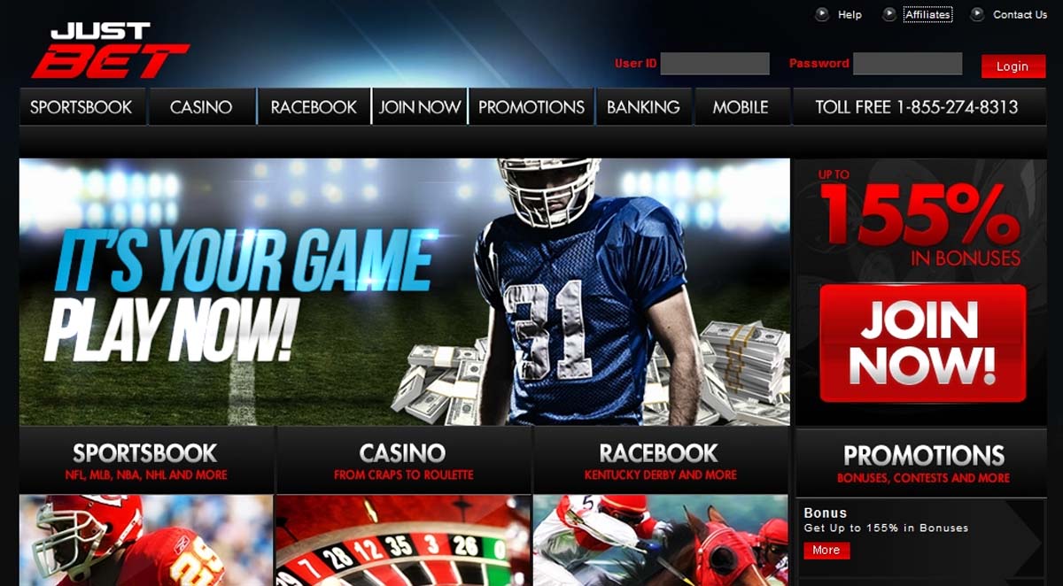 Justbet-Homepage